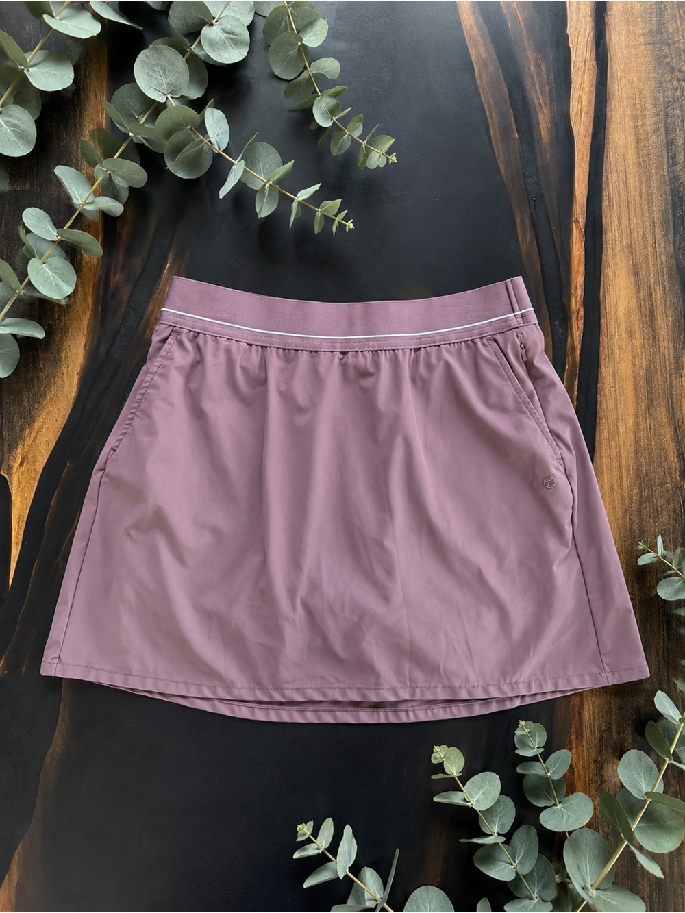 Soybu Mauve Athletic Skort Skirt Built-In Shorts Size M